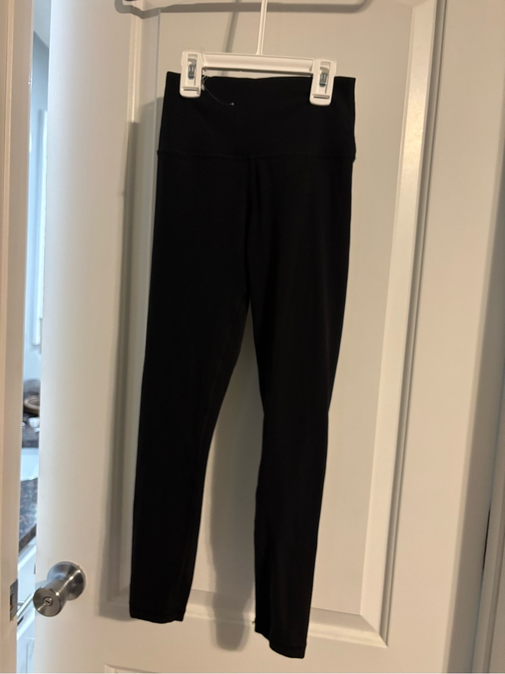 Athleta Black & Peach Reversible Active Leggings